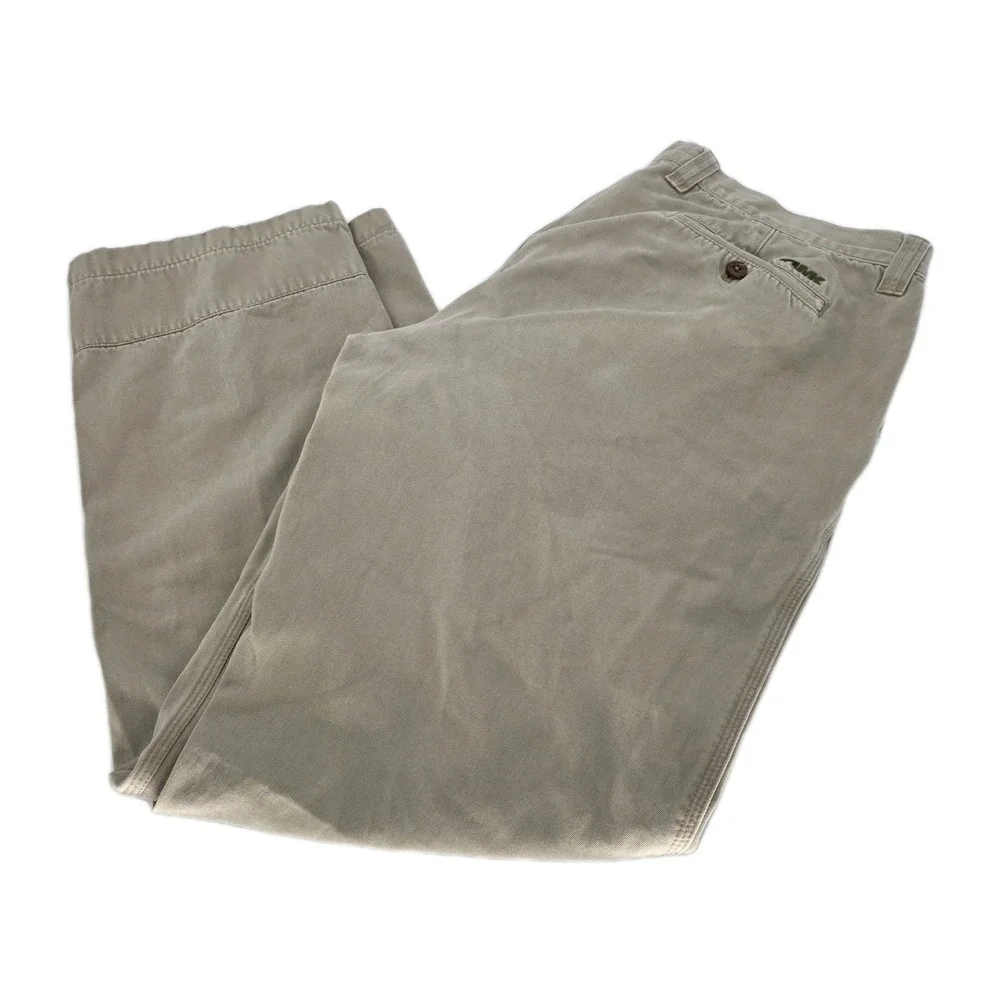 Mountain Khakis Relaxed Fit Mens 38x32 Canvas Pants Tan Beige Outdoor Active